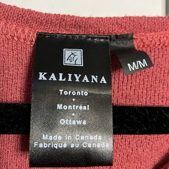 Kaliyana Tank Top Womens M Pink Made Canada Boho Oversized Stretch Jersey Knit - Picture 2 of 6